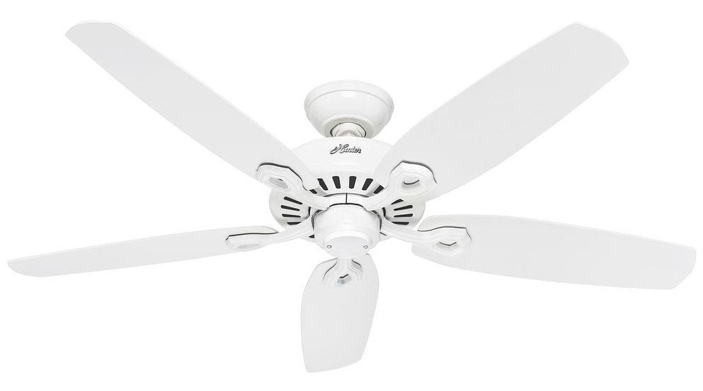 Hunter Fan 53240 Builder Elite Ceiling Fan, Snow White, 52"