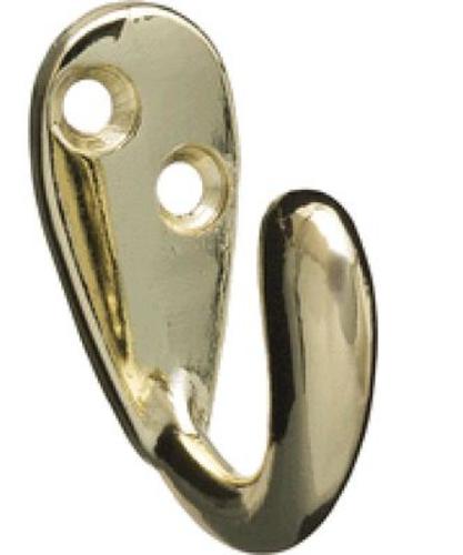 Stanley Hardware S806-463 Single Prong Robe Hook, Polished Brass, 2"