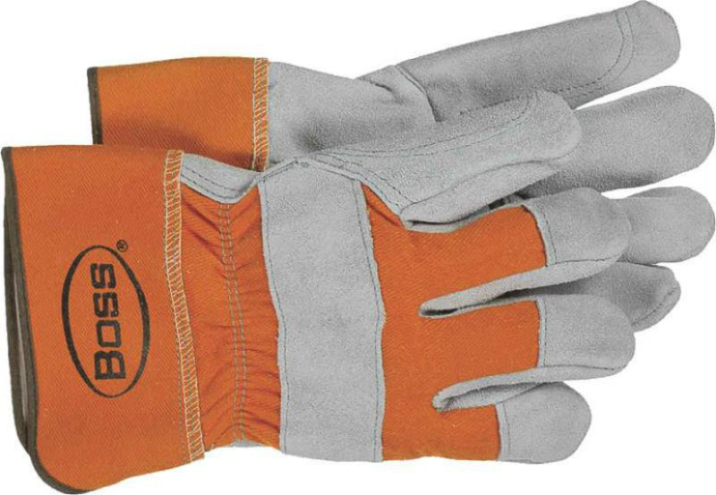 Boss 2393 Double Leather Palm Gloves, Large