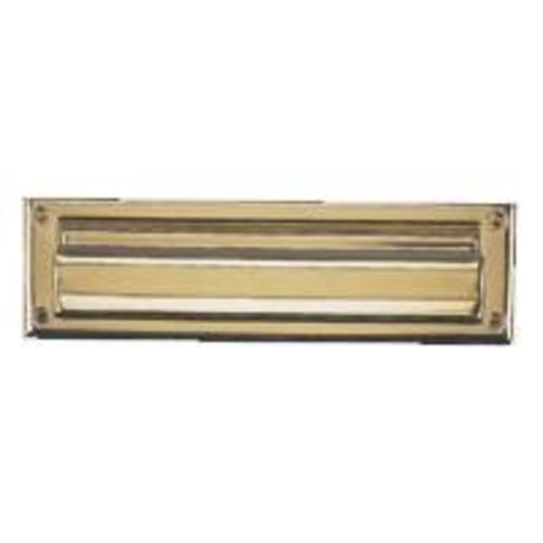 Mintcraft HR6002PB Mailslot, 2"X11", Polished Brass