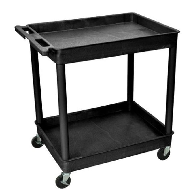 Luxor TC11-B 3 Utility 3 Shelf Large Tub Cart