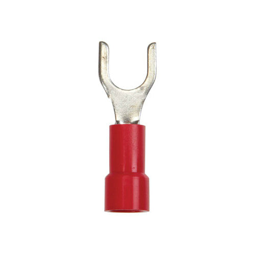 Jandorf 60989 Vinyl Insulated Spade Terminal, Red, 22-18 AWG