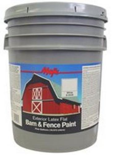 Majic 8-0046-5 Latex Barn & Fence Paint, 5 Gallon, White