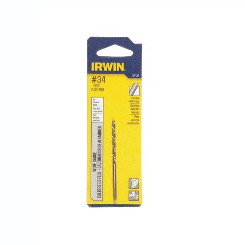 Irwin 81134 High Speed Steel Wire Gauge Drill Bit, 1-1/2" x 2-5/8"