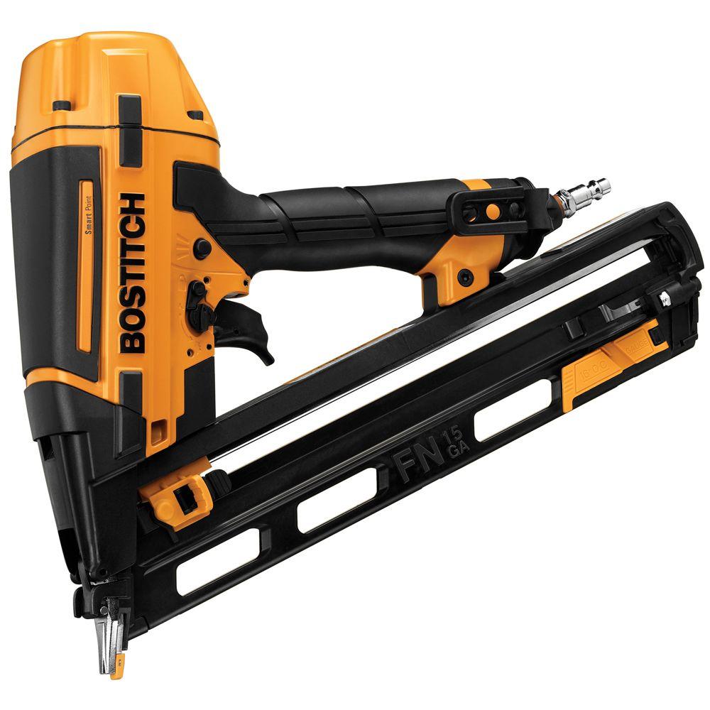 Bostitch BTFP72156 Smart Point Angle Finish Nailer Kit, 15 Gauge