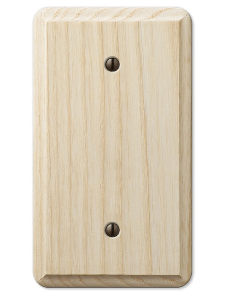 Amerelle 401B Wood Blank Wall Plate, Unfinished