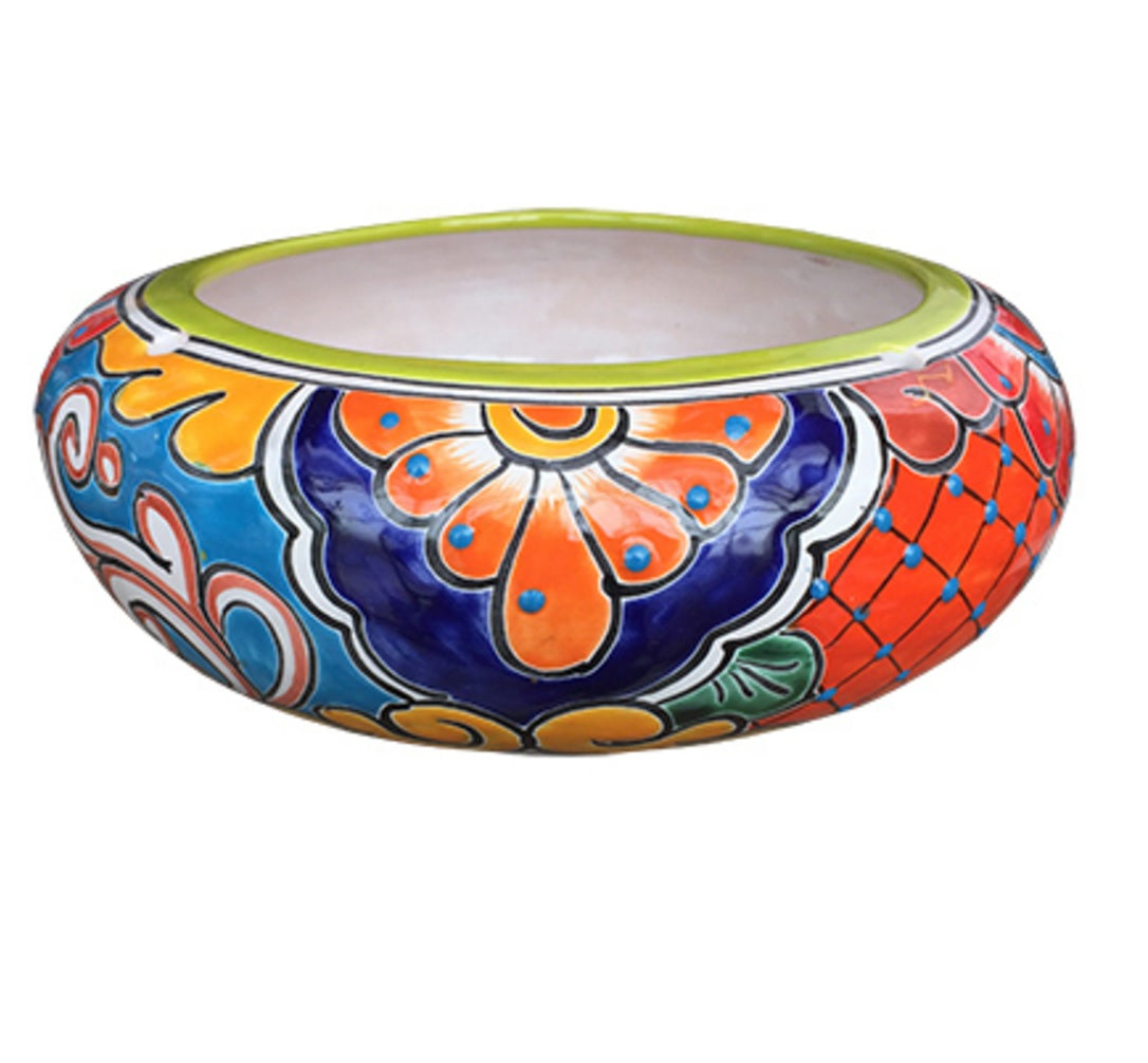 Avera APG408040 Hand Painted Donut Planter, Ceramic