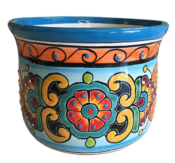 Avera APG418050 Talavera Hand Painted Italian Planter, 5.5 inch