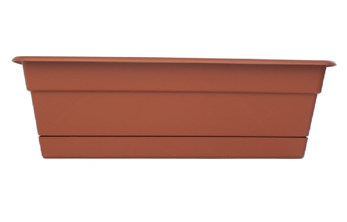 Bloem DCBT24-46 Window Box, Plastic, Terracotta, 24 Inch W