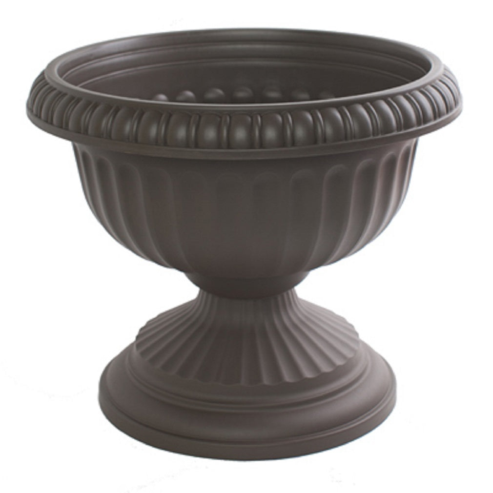 Bloem GU12-908 Grecian Plastic Urn, Charcoal, 12 Inch