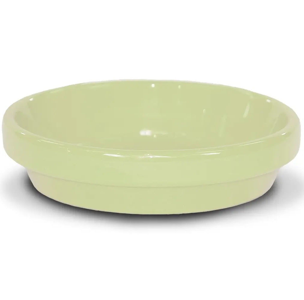 Ceramo PCSABX-8-BY Powder Coated Ceramic Saucer, 7.75 Inch