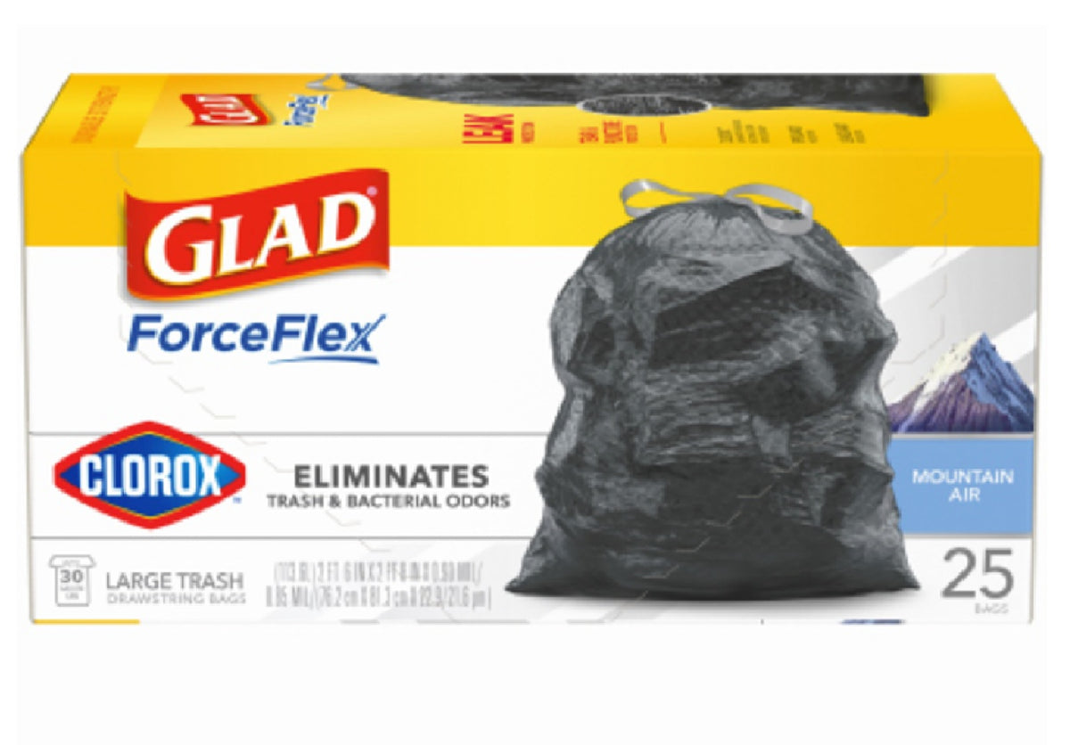 Clorox Glad Tall Kitchen Drawstring Trash Bags 13 Gallon 90 Ct