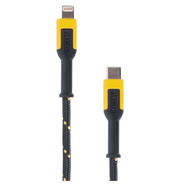 DeWalt 131 1357 DW2 Reinforced Cable for Lightning to USB-C, 4 Feet