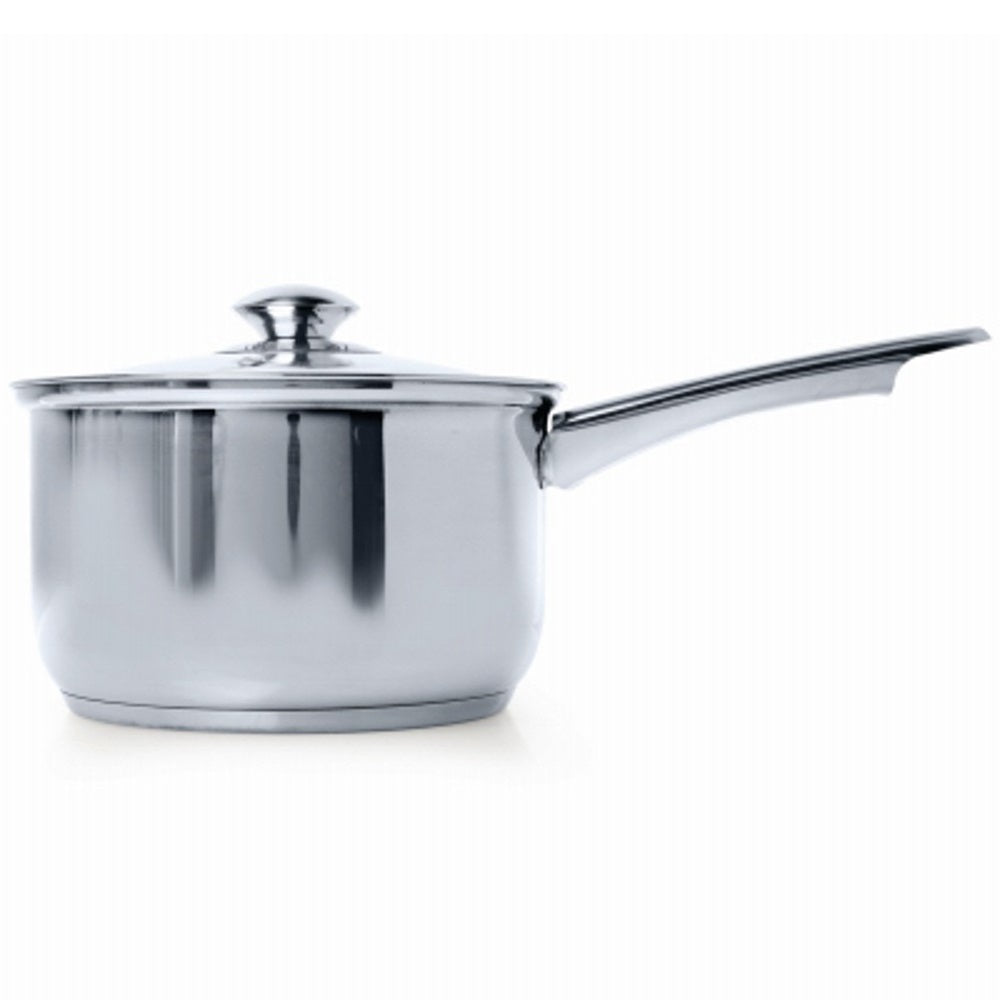 Ecolution Pure Intentions Stainless Steel 1-Quart Saucepan with Glass Lid