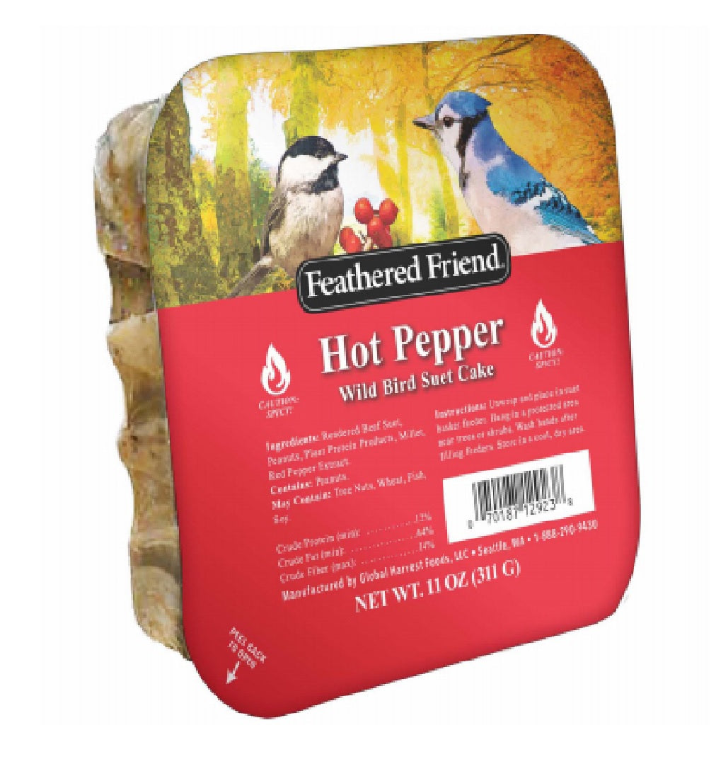 Feathered Friend 14377 Hot Pepper Wild Birds Suet Cake