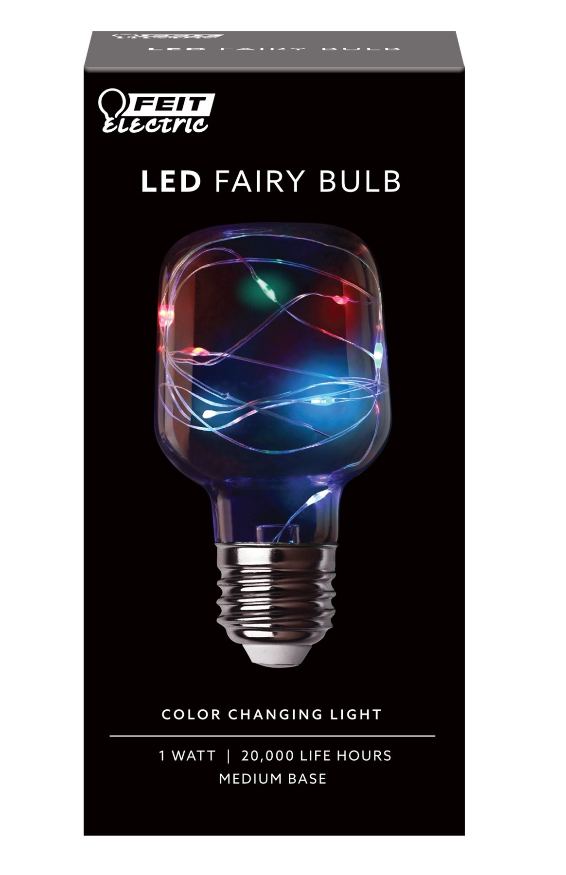 Feit Electric FY/NP/RGB/LED Non-Dimmable LED Fairy Bulb, 1 Watts