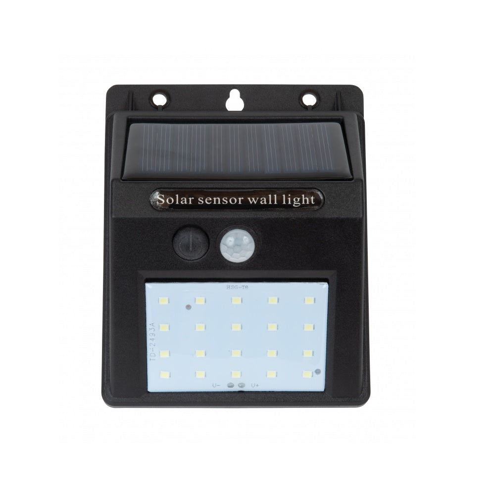 Fusion 25664 Solar Motion Sensor Wedge Light, Black