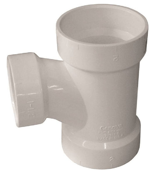 Genova 192136 700 Series Reducing Sanitary Tee, White