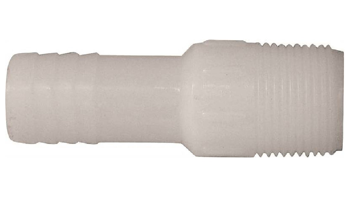 Genova UNA-07 Nylon Insert Adapter, 3/4 Inch Insert x MIP, 200 PSI