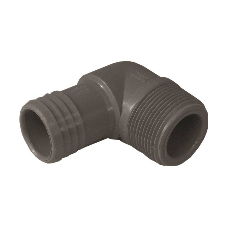 Genova UPPME-12 Insert Elbow, 1-1/4 in Insert x MIP, 200 PSI