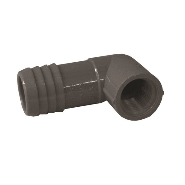 Genova UPVCFRE-1005 Insert Elbow, 1 in Insert x 1/2 in FIP, 200 PSI