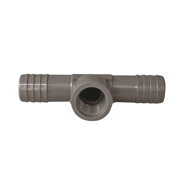 Genova UPVCFRT-101005 Insert Pipe Tee, 1 in Insert x 1 in Insert x 1/2 in FIP