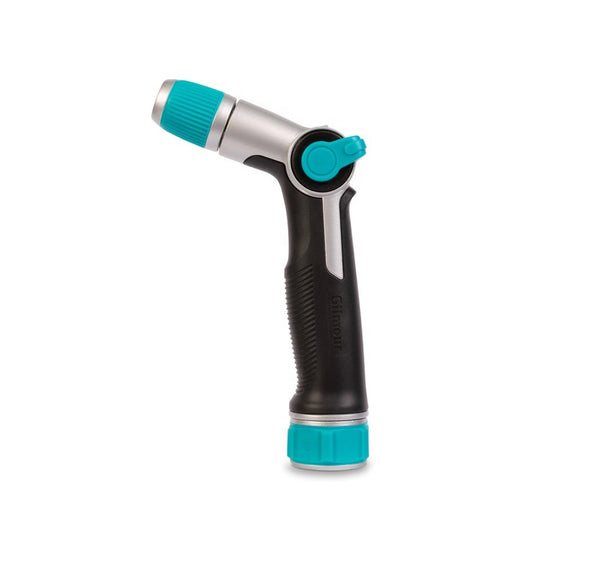 Gilmour 825402-1001 Swivel Connect Adjustable Metal Cleaning Nozzle, Black/Teal