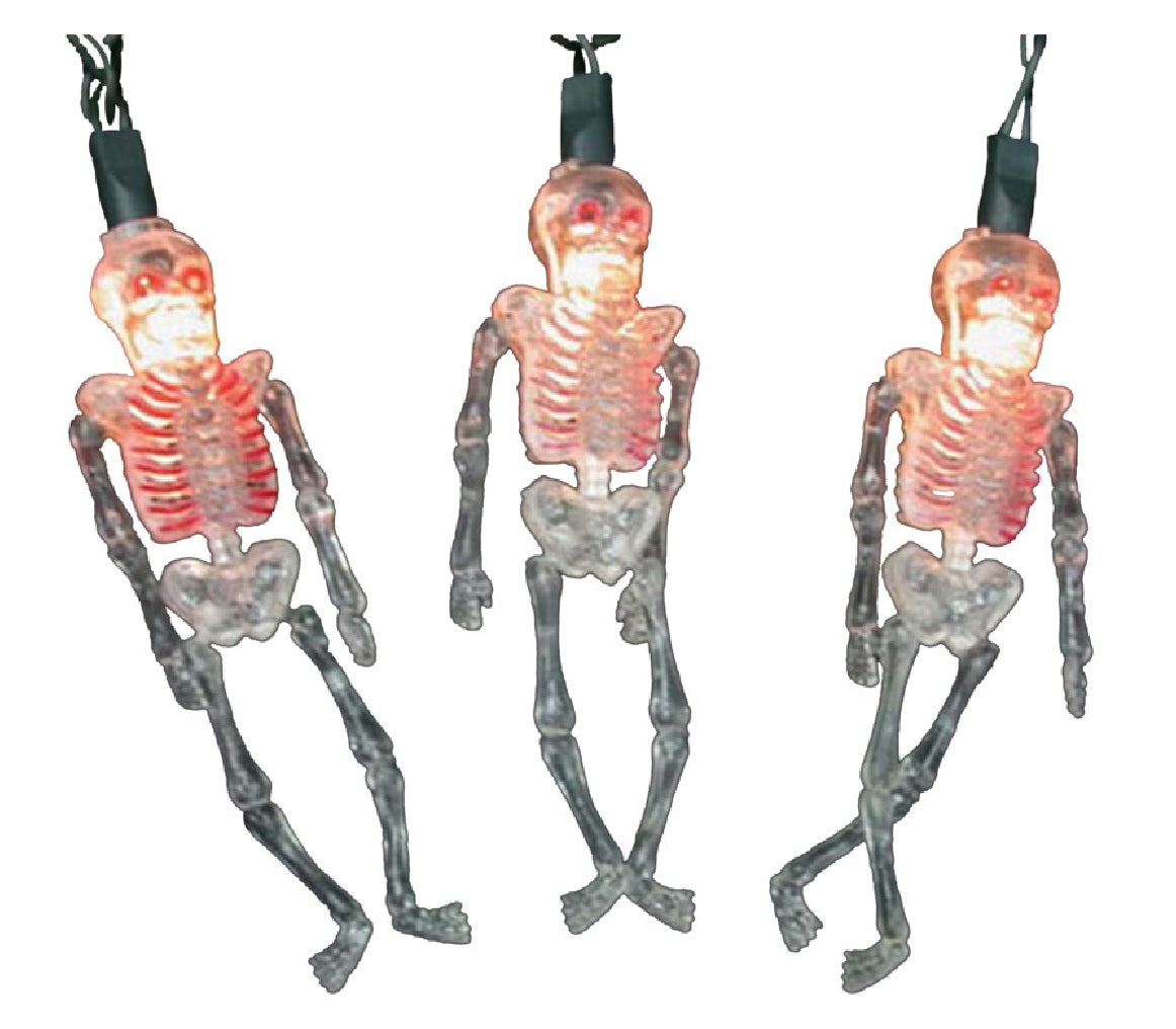 Hofert 8012-CPU Box Skeleton Halloween Light, 10 Light