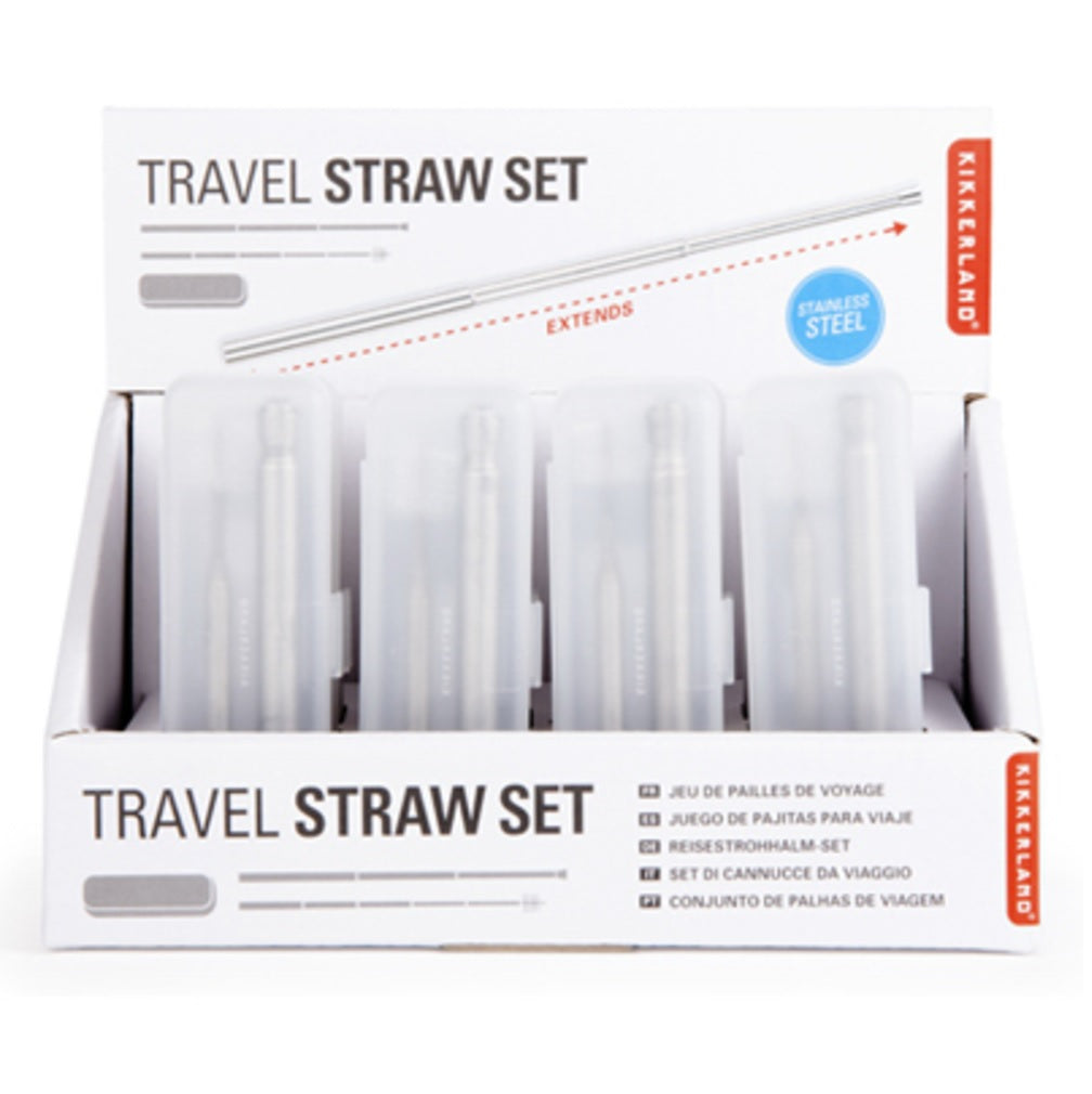 Travel Straw Set – Kikkerland Design Inc