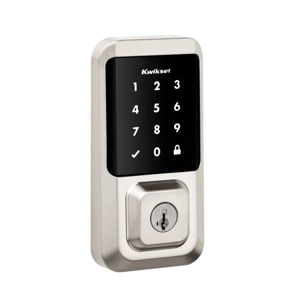 Kwikset 99390-001 Halo Touchscreen Deadbolt, Metal, Satin Nickel