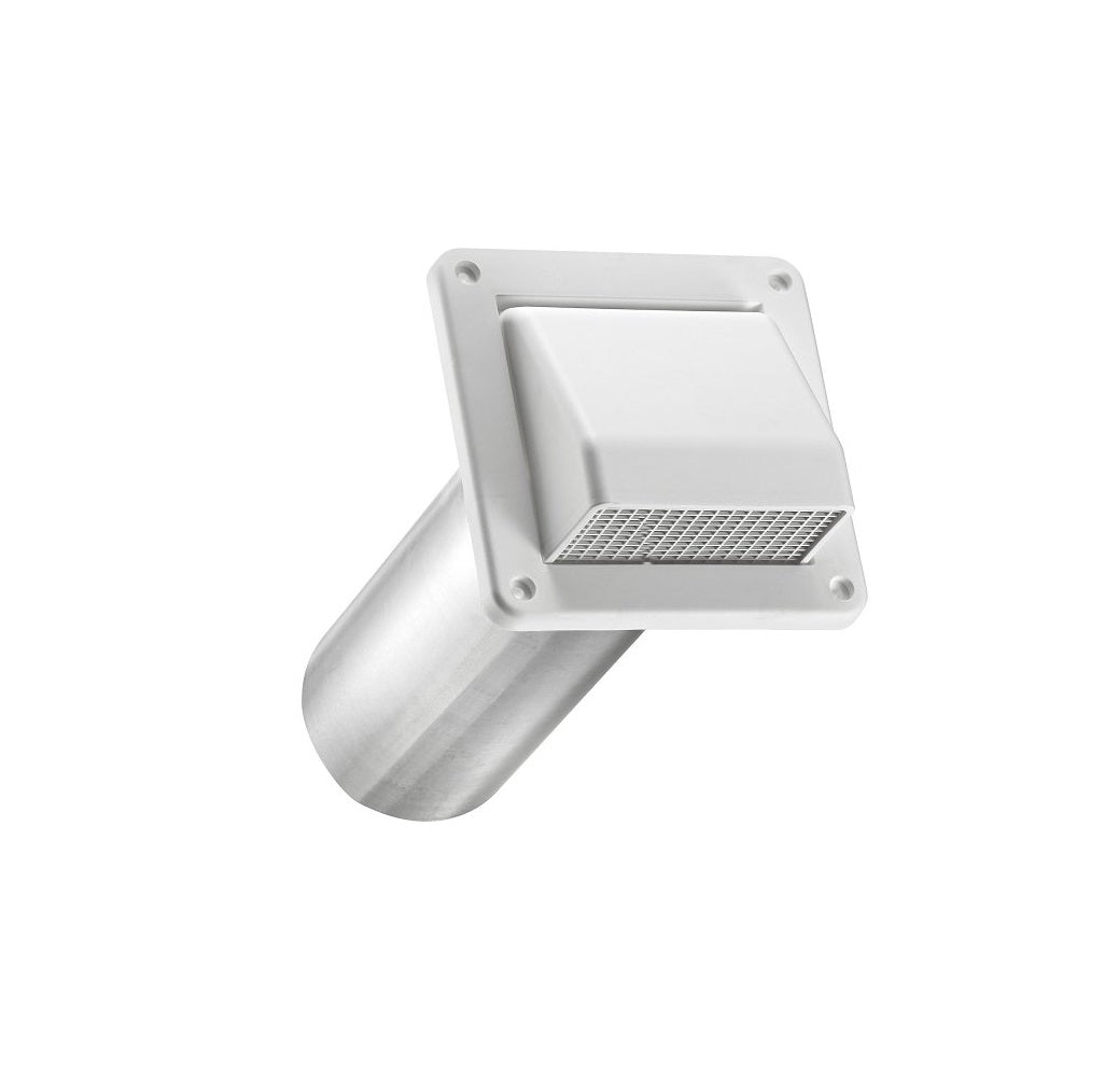 Lambro 604WTP Fresh Air Intake Vent, 4 inches Dia, Plastic, White