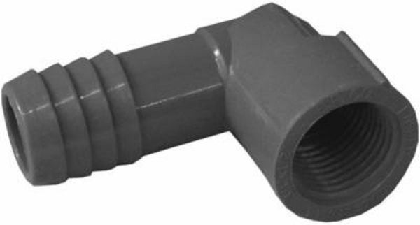 Lasco 1407101RMC Plastic Female Pipe Thread Reducing Elbow, 3/4 Inch x 1/2 Inch