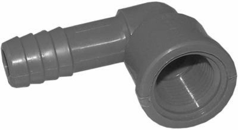 Lasco 1407005RMC Poly Female Pipe Thread Insert Elbow, 1/2 Inch