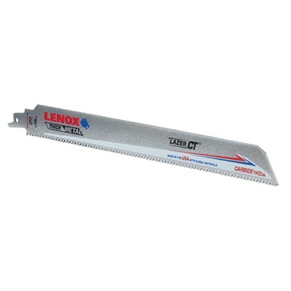 Lenox LXAR12108CT-1 Lazer Reciprocating Saw Blade, 8TPI, 12 Inch