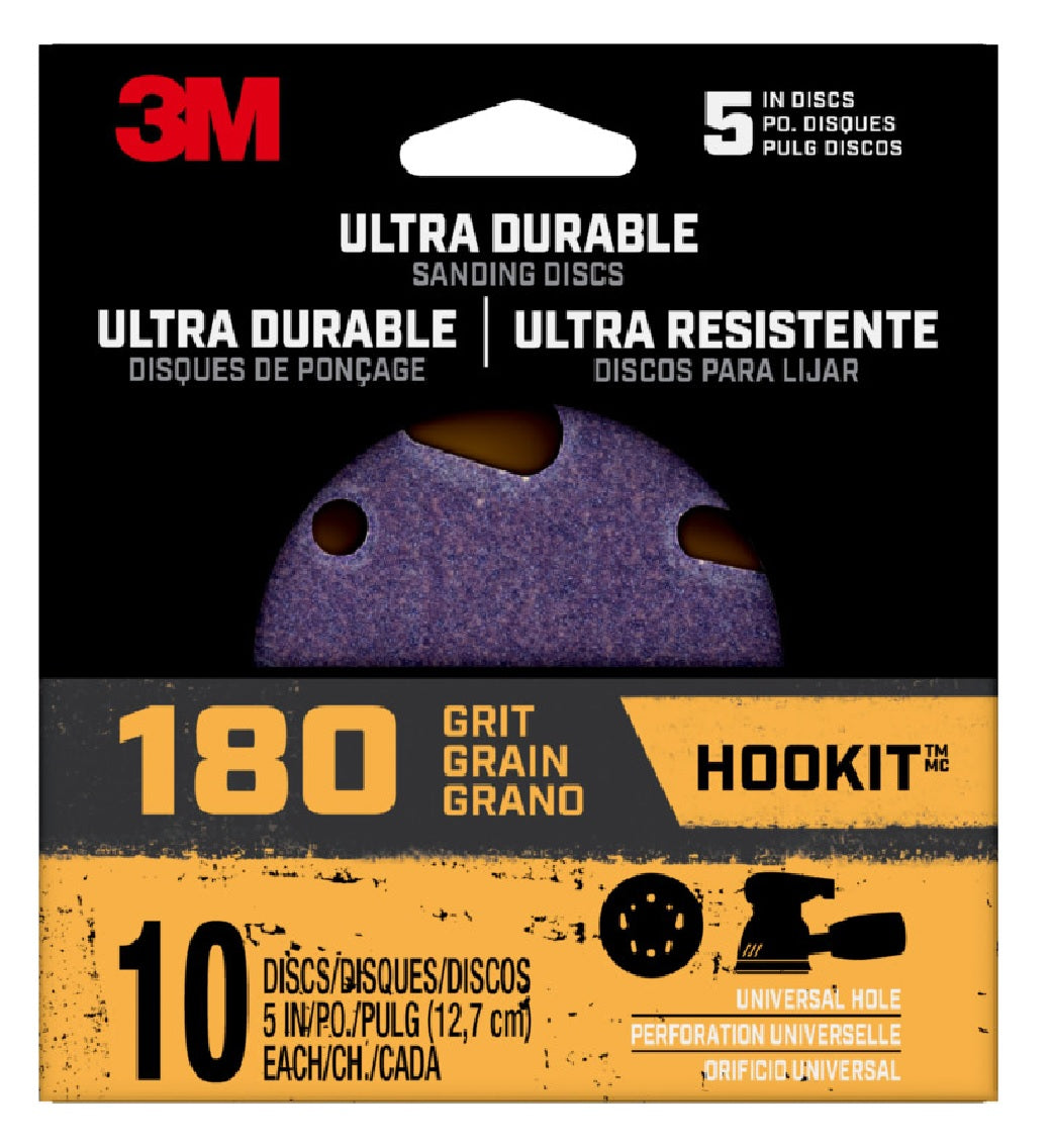 3M 27312 Hookit Ultra Durable Sanding Disc, Ceramic, 5 Inch