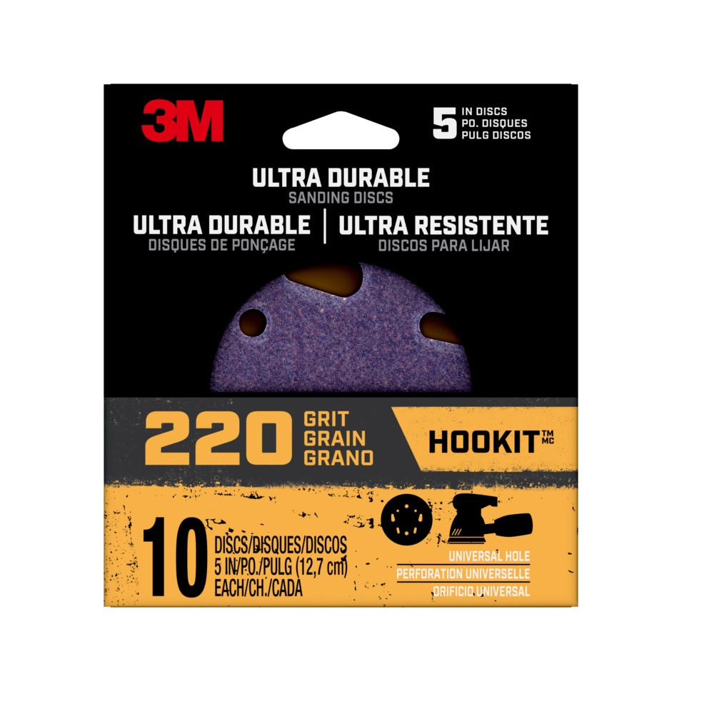 3M 27252 Ultra Durable Hookit Sanding Disc, 20 Grit