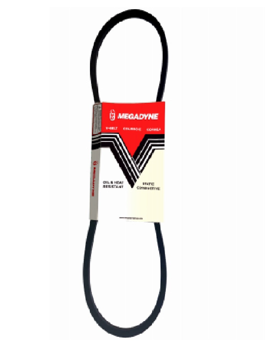 Megadyne B72 Industrial V-Belt, Black, 5/8 Inch x 75 Inch