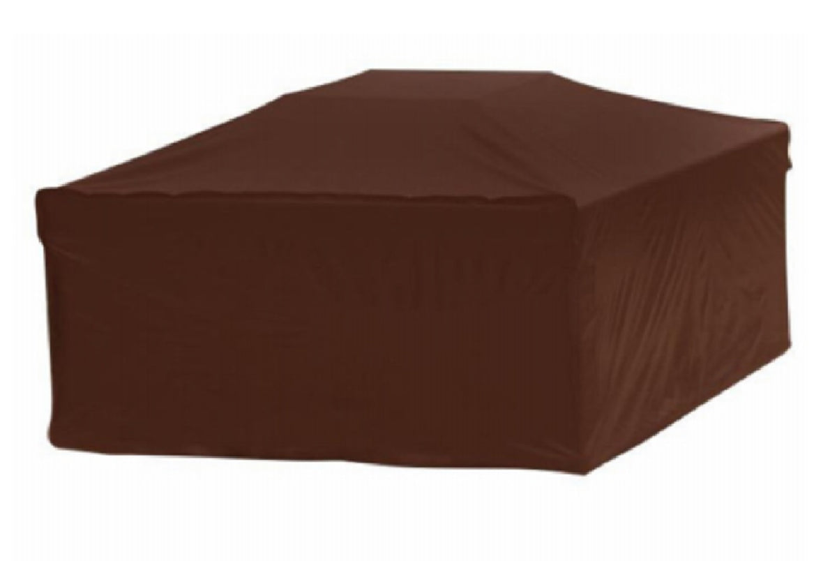 Mr. Bar-B-Q 07845BBGD Square Firepit Cover, Dark Brown