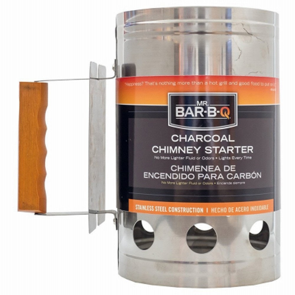 Mr. Bar-B-Q 40297Y Chimney Charcoal Starter, Galvanized Steel