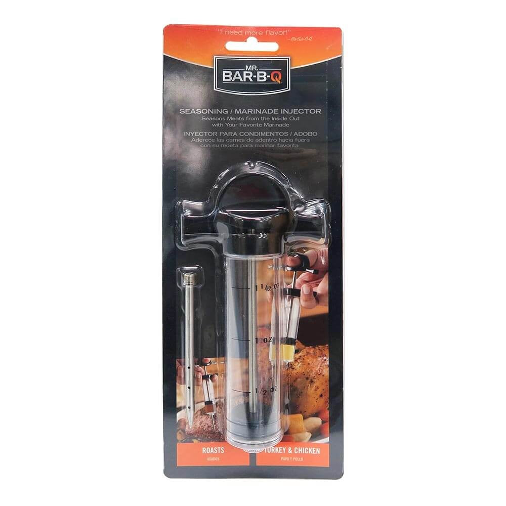 Mr. Bar-B-Q 40100Y Seasoning/Marinade Injector, Clear