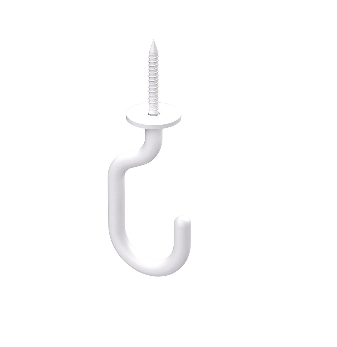 National Hardware N275-525 Modern Series J-Hook, White, 5/16 inches