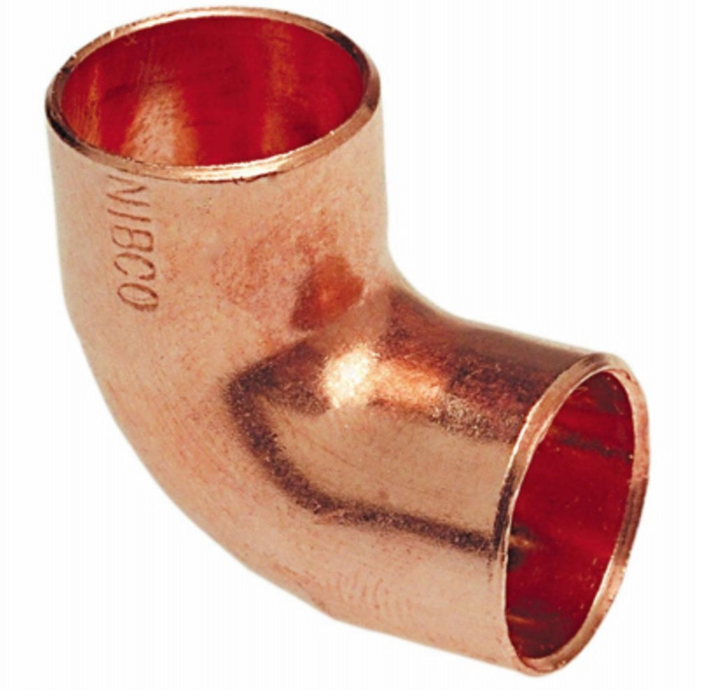 Nibco W01525D Copper 90-Degree Elbow, 1-1/4 Inch