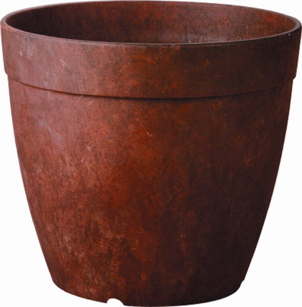 Novelty 03102.05 Rust Round Dolce Planter, 10 Inch