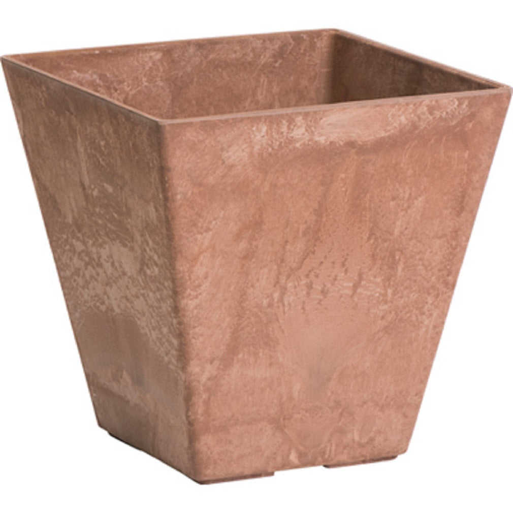 Novelty 35109 Rust Square Ella Planter, 10 Inch