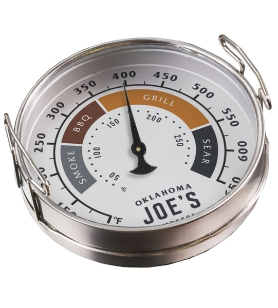 Oklahoma Joe's 5426271R06 Analog Grill Thermometer Gauge, Silver