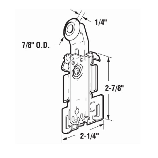 Prime-Line N 6550 Panel Wardrobe Door Roller, 2 Piece – Toolbox Supply