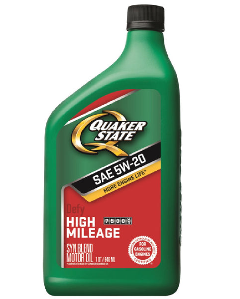 Quaker State 550043274 High Mileage 10W-40 Blend Motor Oil