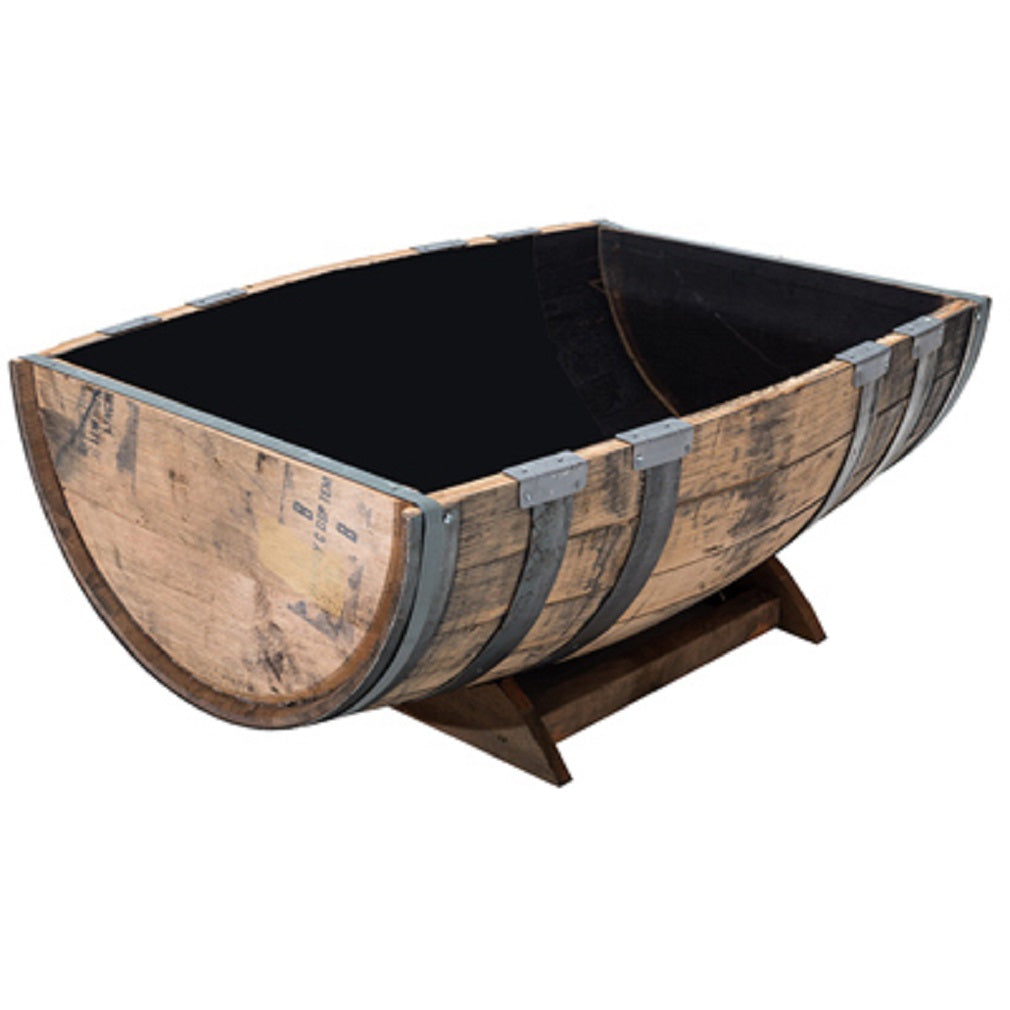 Real Wood B110 Oak Barrel Garden Planter