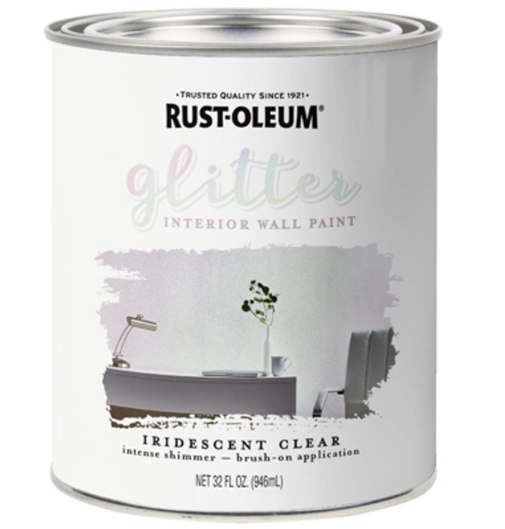 Rust-Oleum 360220 Brushable Glitter Paint, Quart