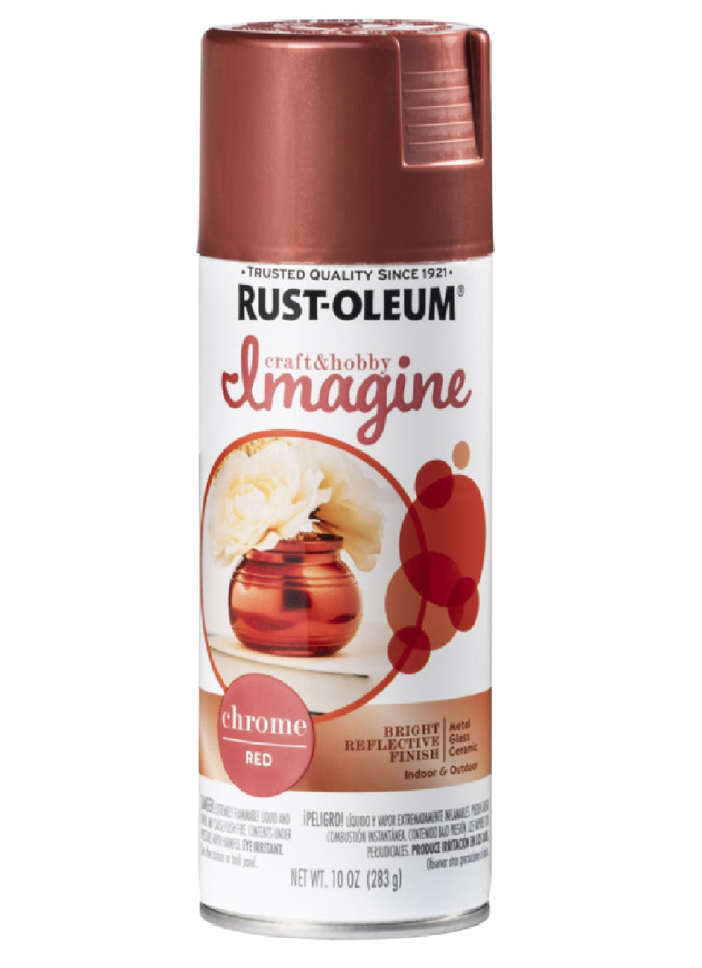 Rust-Oleum 353332 Chrome Spray Paint, Red